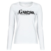 Clothing Women Long sleeved tee-shirts Guess LS CN ASTRELLE TEE White