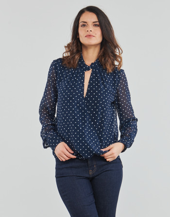Clothing Women Tops / Blouses Guess LS LEILA TOP Blue