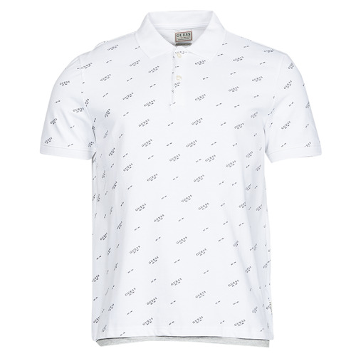 Clothing Men Short-sleeved polo shirts Guess COREY SS POLO White