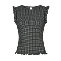 Clothing Women Tops / Blouses Guess SL ABBY TOP Black / White