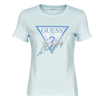 Clothing Women Short-sleeved t-shirts Guess SS CN ICON TEE Blue