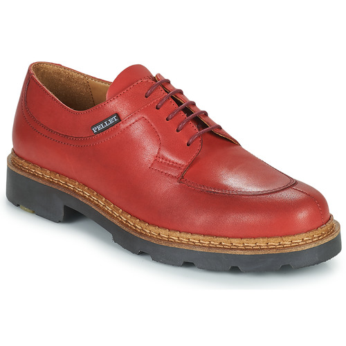 Shoes Men Derby Shoes Pellet LURON Veal / Carmine