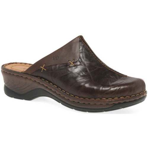 Shoes Women Clogs Josef Seibel Catalonia Cerys Womens Leather Clogs brown