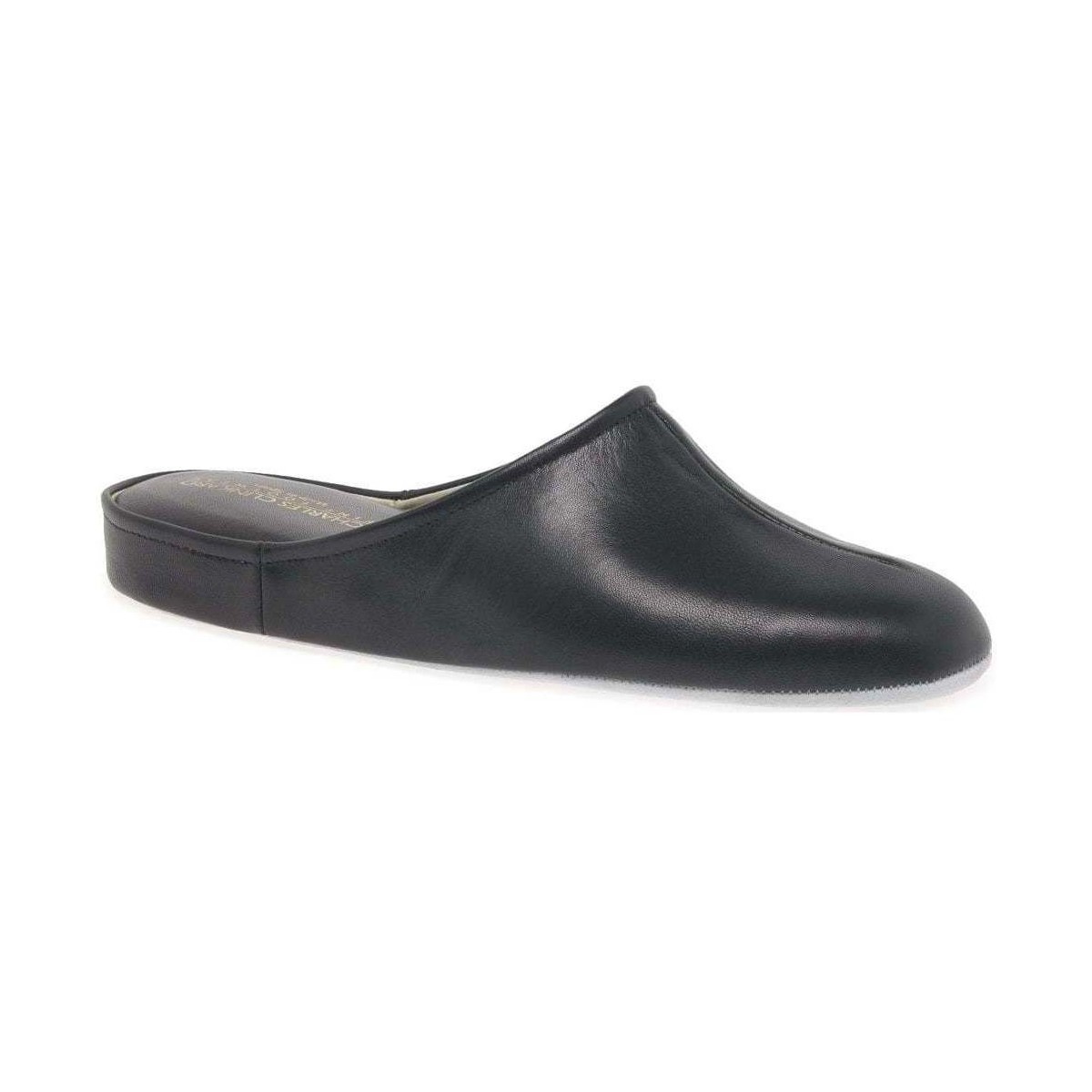 Shoes Men Slippers Relax Slippers Gavin Mens Leather Slippers Black