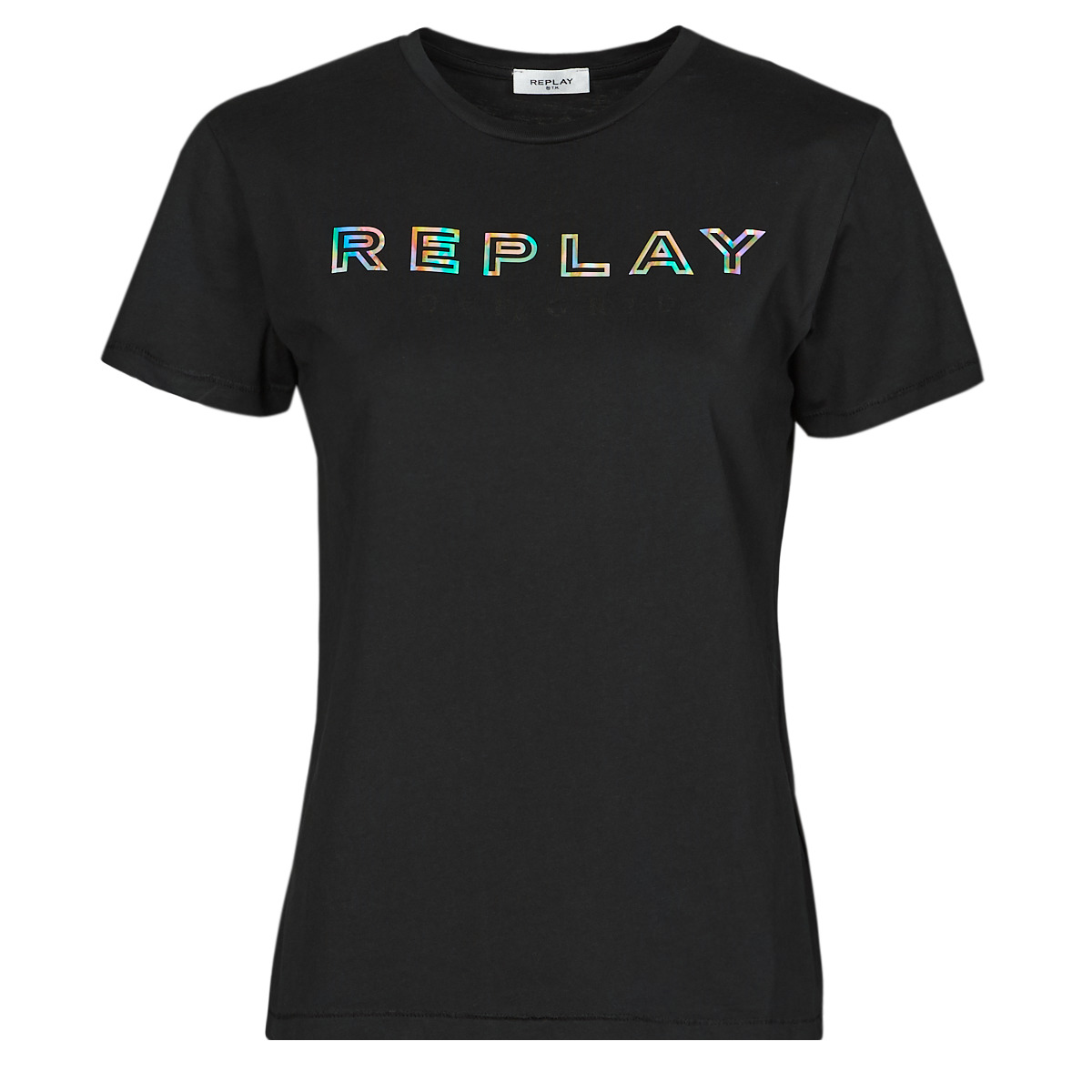 replay  w3318c  women's t shirt in black