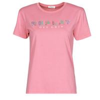 Clothing Women Short-sleeved t-shirts Replay W3318C Pink