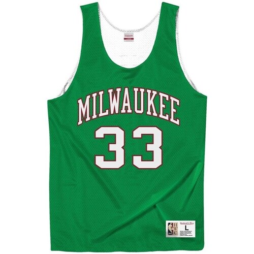 Clothing Men Short-sleeved t-shirts Mitchell And Ness Milwaukee Bucks Kareem Abduljabbar Green