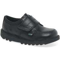 Shoes Boy Derby Shoes Kickers Kick Scuff Lo Boys Infant Leather Rip Tape School Shoes black