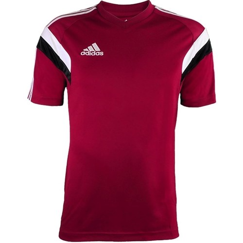 Clothing Men Short-sleeved t-shirts adidas Originals Condivo 14 Training Jersey Burgundy, Red