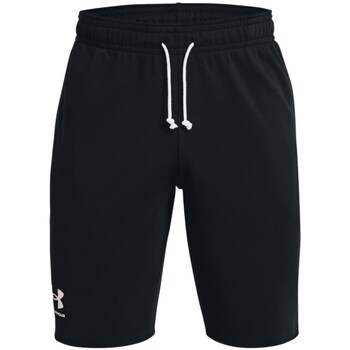 Clothing Men Cropped trousers Under Armour Rival Terry Shorts Black