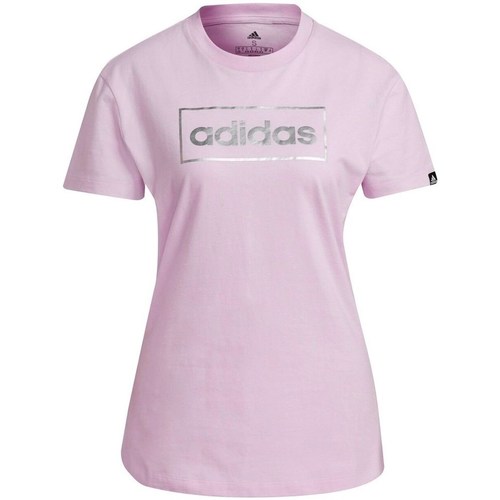 Clothing Women Short-sleeved t-shirts adidas Originals Foil Box Graphic Pink