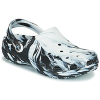 Shoes Clogs Crocs CLASSIC MARBLED CLOG Black / White