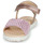 Shoes Girl Sandals Geox J SANDAL HAITI GIRL White / Pink