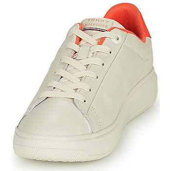 Tommy Hilfiger LOWCUT LEATHER CUPSOLE White / Pink