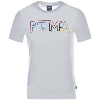 Clothing Men Short-sleeved t-shirts Puma Drycell Graphic White