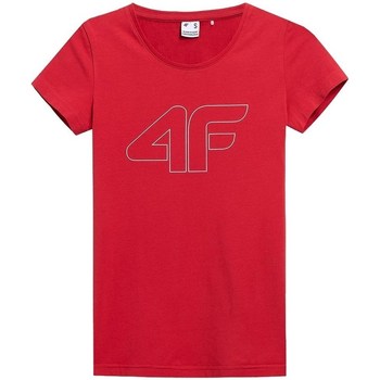 Clothing Women Short-sleeved t-shirts 4F TSD353 Red