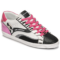 Shoes Women Low top trainers Karl Lagerfeld SKOOL Ikonic Peep Lo Lthr Mix Multicolour