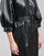 Clothing Women Short Dresses Karl Lagerfeld FAUX LEATHER DRESS Black