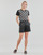Clothing Women Shorts / Bermudas Karl Lagerfeld PERFORATED FAUX LEATHER SHORTS Black
