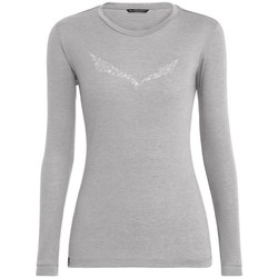 Clothing Women Short-sleeved t-shirts Salewa Solidlogo Dry W Grey