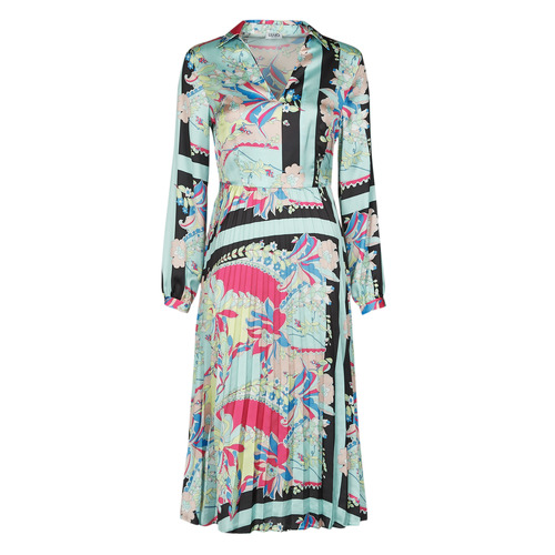 sofá alquitrán lucha Liu Jo ABITO TS. Ocean / Flowers - Free delivery | Spartoo UK ! - Clothing  Long Dresses Women £ 142.40