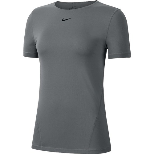Clothing Women Short-sleeved t-shirts Nike Pro Grey