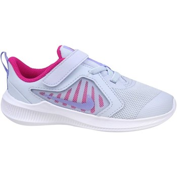 Shoes Children Low top trainers Nike Downshifter 10 White, Pink