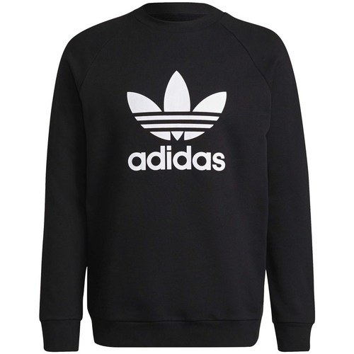 Clothing Men Sweaters adidas Originals Adicolor Classics Trefoil Crewneck Sweatshirt Black