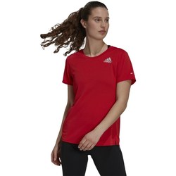 Clothing Women Short-sleeved t-shirts adidas Originals Heatrdy Running Tee Red