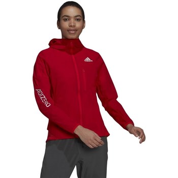 Clothing Women Track tops adidas Originals Adizero Marathon Jacket Women Red