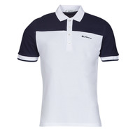 Clothing Men Short-sleeved polo shirts Ben Sherman COLOUR BLOCK Marine / White
