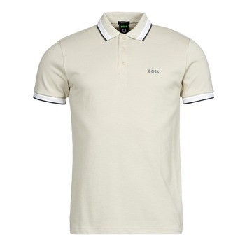 Clothing Men Short-sleeved polo shirts BOSS Paddy Curved Beige