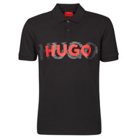 Clothing Men Short-sleeved polo shirts HUGO Dristofano Black