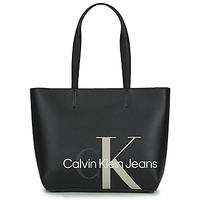 Bags Women Shopping Bags / Baskets Calvin Klein Jeans SCULPTED MONO SHOPPER29 Black