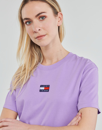 Tommy Jeans TJW TOMMY CENTER BADGE TEE Lilac
