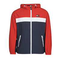 Clothing Men Macs Tommy Jeans TJM CHICAGO COLORBLOCK Marine / White / Red