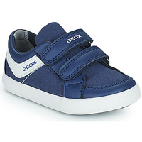 Shoes Boy Low top trainers Geox B GISLI BOY B Blue / White