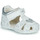 Shoes Girl Sandals Geox B ELTHAN GIRL C White / Silver