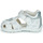 Shoes Girl Sandals Geox B ELTHAN GIRL C White / Silver