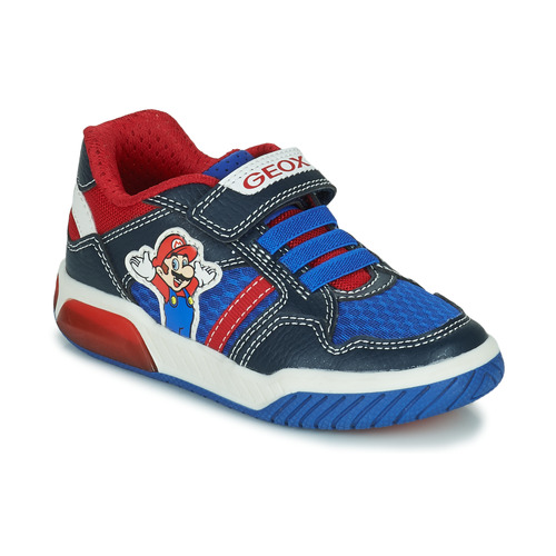 Shoes Boy Low top trainers Geox J INEK BOY Blue / Red