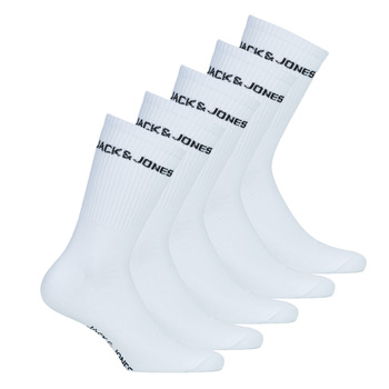 Jack & Jones  JACBASIC LOGO TENNIS X5  men's High socks in White