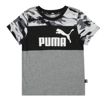 Puma  ESS CAMO TEE  boys's Children's T shirt in Multicolour