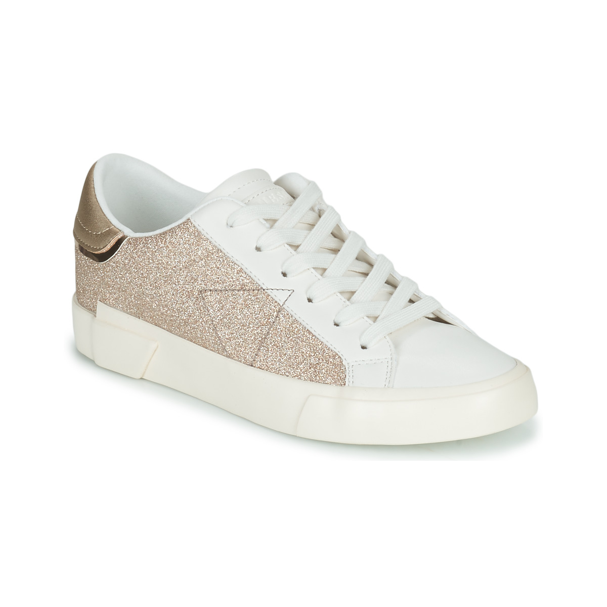 Shoes Women Low top trainers Guess WAYNE White / Gold
