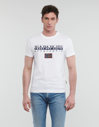 Clothing Men Short-sleeved t-shirts Napapijri AYAS White
