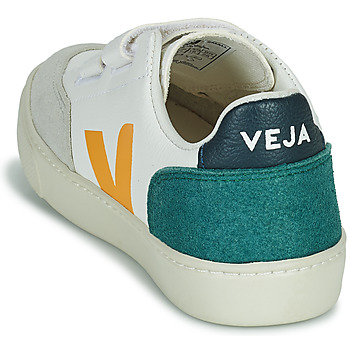 Veja Small V-12 Velcro White / Yellow / Green