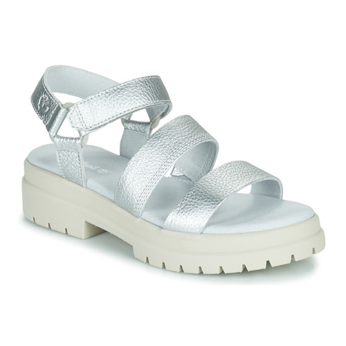 Shoes Women Sandals Timberland London Vibe 3 bands Silver