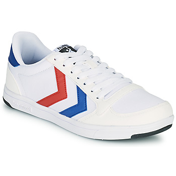 Shoes Men Low top trainers hummel STADIL LIGHT CANVAS White / Blue / Red
