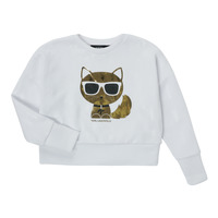 Clothing Girl Sweaters Karl Lagerfeld URBASINE White