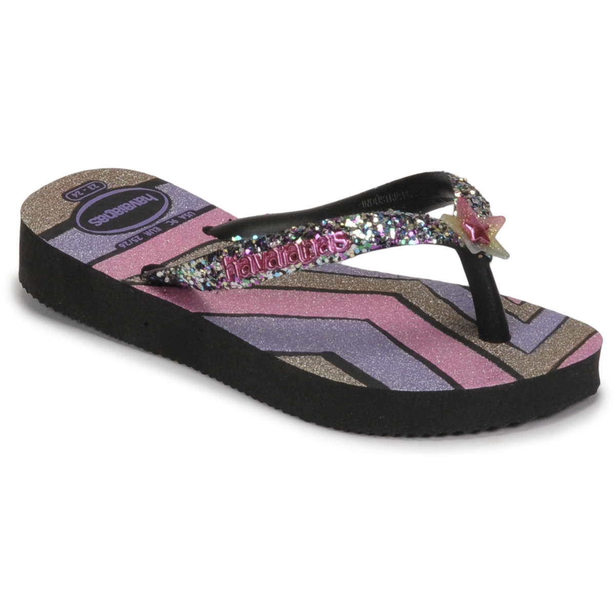 Havaianas  Kids Slim Glitter Trendy  Girls's Children's Flip Flops / Sandals In Pink