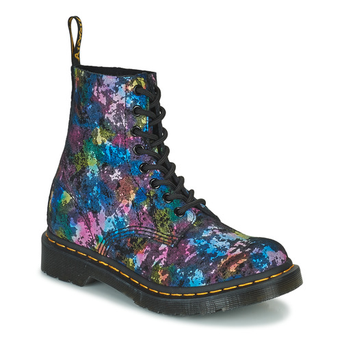 Shoes Women Mid boots Dr. Martens 1460 Pascal Black tutti Frutti Black / Multicolour